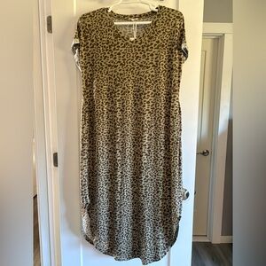 Leopard Print Maxi Dress